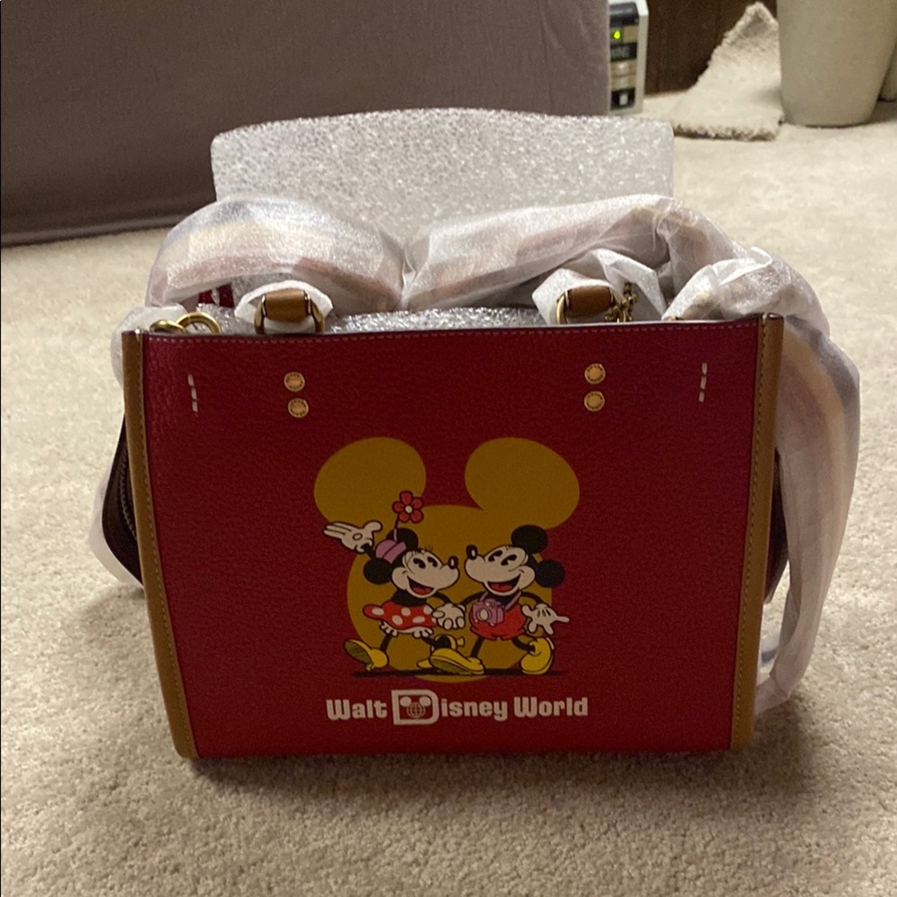 Coach Walt Disney World 50th Red Satchel Rogue bag